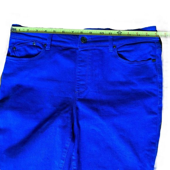 Chico's The Platinum Jegging Womens Size 0.5 Belladonna Blue Cotton - Picture 3 of 10
